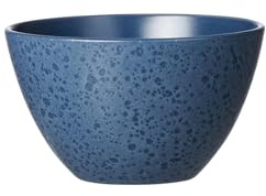 Ritzenhoff & Breker Kitwe Müslischale, 14 cm, Coupé-Schale mit matter Maserung, Unikate durch Reaktivglasur, Steingut, Blau