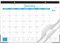 Tischkalender 2024 - Tischkalender 2024 von Jan. 2024 - Dez. 2024, 41,9 x 30,5 cm, 12 Monatskalender 2024 2-in-1, Kalender 2024 mit 2 Eckenschutz, dickes Papier, große linierte Blöcke - Klassisch