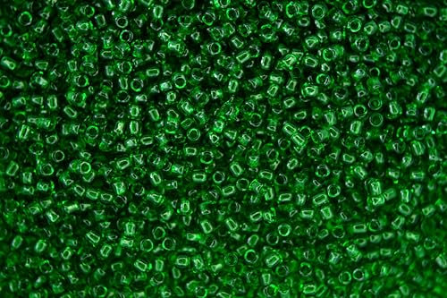 10g TOHO 11/0 Round Japanese Seed Beads 2mm 7B Transparent Grass Green Rocailles Beading Supplies Jewellery Making Japanese Beads