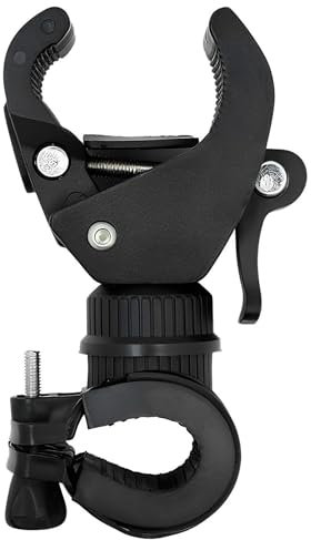 Bike Flashlight Holder, Bike Torch Clamp 360 Degree Rotatable Cycling Light Holder Universal Bicycle Flashlight Bracket for 18mm to 35mm Torch Adjustable Bicycle Lamp Stand Clip