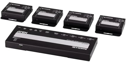 ATEN VS1824KIT 4-Port 4K HDMI Cat6 Splitter mit 4 Empfänger