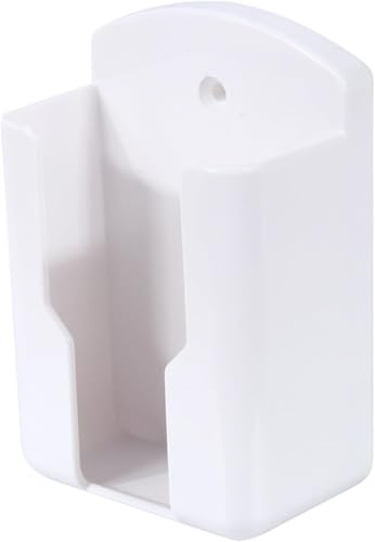 Daaxing Air Conditioner Remote Control Holder,Wall Mount Remote Control Storage Organizer,Remote Control Storage Box, White (Small)