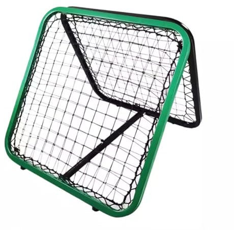 ASerZenith Tragbares Fußball-Rebounder-Rebounder-Netz, Fußball-Trainingshilfen und -geräte mit Mehrfachwinkeleinstellung für Teenager und alle Altersgruppen