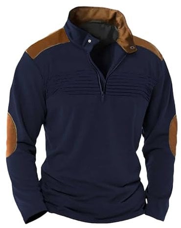 NQyIOS Men's Winter Clothes Pullover Hoodies Dress Shirts Cycling Jacket Fishing Hoodies Christmas Jumpers Coats XL Navy Solid Casual Sport Classic Fit Fall Winter