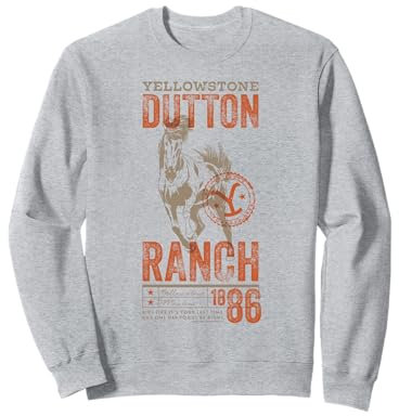 Yellowstone Dutton Ranch 1886 Poster Cheval Sweatshirt