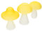 Sosoport 3St Pilzvase künstliche blüten Artificial schöafzimmerdeko Dekoration Blumenzwiebel Pflanzer künstliche Blumen der Hortensie Hydroponische Tischvase Dekovase aus Glas Yellow