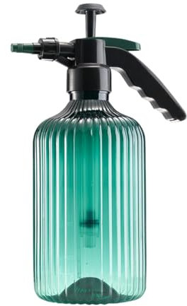 F Fityle Botella pulverizadora Manual Multifuncional, pulverizador Manual de jardín, Botella pulverizadora de Agua a presión para jardinería, riego de césped, Verde 2l