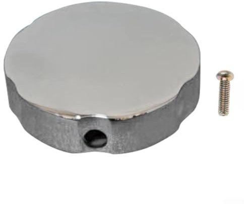 Springwillfly Eleganter verchromter Badewannen-Drehknopf, Zinklegierung, ergonomische Form für einfache Bedienung, Überlaufschutz (F1016-C)