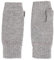 Graham Cashmere Damen-Handgelenkstulpen aus reinem Kaschmir, Weicher grauer melierter Stoff, Einheitsgröße