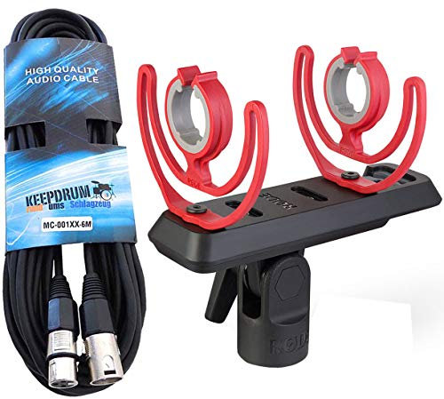 Rode SM4-R Mikrofon Spinne Rycote Halterung + keepdrum XLR Kabel 6m