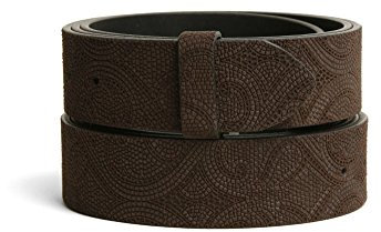VaModa Ledergürtel 4cm Wechselgürtel Jeansgürtel Belt 40 mm | Gürtel für Damen Herren 4,0 cm | Modell 'Airlington' | ohne Schließe | Farbe braun, Länge=100cm, Druckknopfsystem