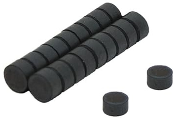 Y10 Ferrite Magnets for Arts, Crafts, Model Making, DIY and Hobbies - 6mm dia x 3mm thick - Pack of 20