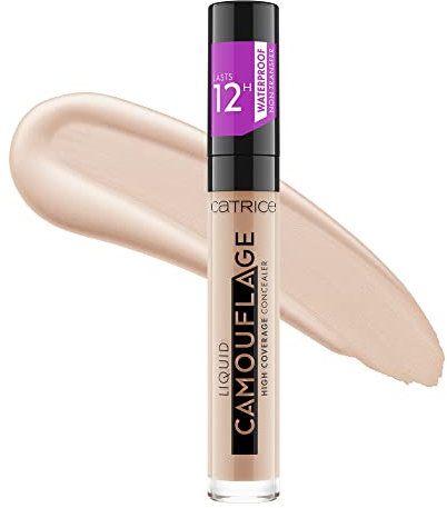 Catrice Liquid Camouflage Concealer with High Coverage, Ultra Long Lasting Concealer, Oil and Paraben Free, Cruelty Free (010 | Porcelain)