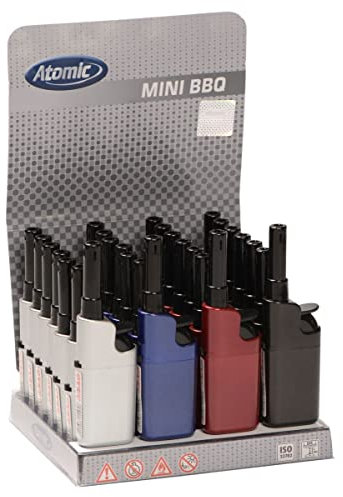 Atomic Mini Stabfeuerzeug BBQ Metallic nachfüllbar