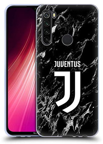 Head Case Designs Licenza Ufficiale Juventus Football Club Nero Marmoreo Custodia Cover in Morbido Gel Compatibile con Xiaomi Redmi Note 8T