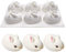 MKNZOME Silikon Backform, 6 Hohlraum Halbe Kugel Muffinform Kuchen Backform Tablett Brotbackform für Muffins, Brownies, Cupcakes, Kuchen, Pudding, Eiswürfel und Gelee