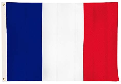 Banderas de aricona – bandera de francia resistente a la intemperie con 2 ojales de metal - bandera nacional francesa 90 x 150 cm, tricolor