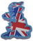 Fridge Magnets Union Jack Great Britain Map British Flag Souvenir from London England UK/Red White Blue Kitchen Home Decoration