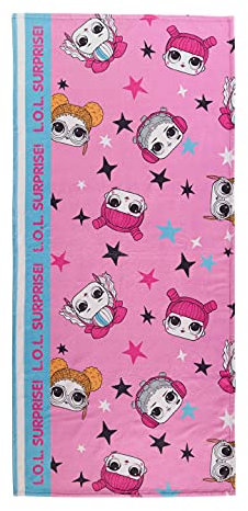ONOMATO! L.O.L. Surprise! Strandtuch Handtuch Badetuch Rosa 70 x 140 cm