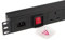 kenable PDU C14 IEC Entrée vers prises britanniques 6 voies Unité de distribution d'alimentation horizontale 1U [C14 vers prises britanniques 6 voies]