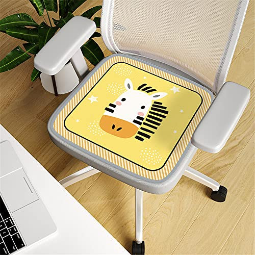 DOTBUY Stuhlkissen Quadratisch, rutschfeste Sitzkissen Stuhl Waschbar Sitzpolster Atmungsaktiv Sitzauflage für Gartenstuhl Gartenbank Terrasse Indoor Outdoor (Zebra,45x45cm)