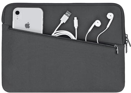 Artwizz Neoprene Sleeve PRO Tasche kompatibel mit MacBook Pro 14 (2024-2021), Schutzhülle mit Zubehör-Fach, Titan-Grau, 14 Zoll