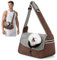 ALLSOPETS Hundetasche Tragetuch Hund Schultertasche Katzentragetasche Haustiere Tasche für Katzen und Hunde Geeignet für Haustiere innerhalb von 5 kg (Kaffeebraun)