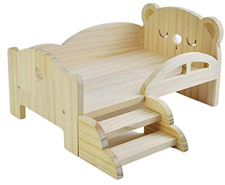 Fenteer Puppe Bett mit Treppe Modepuppe Spiel für 1:6 Puppenzubehör, Tragen