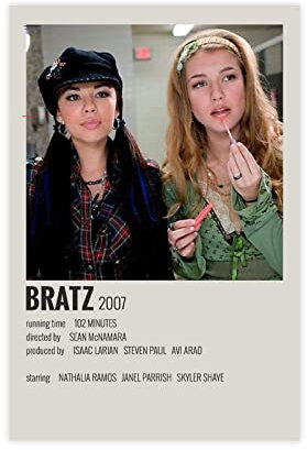HDTS Film Bratz Vintage Leinwand Poster Schlafzimmer Dekor Sport Landschaft Büro Zimmer Dekor Geschenk Rahmen: 40 x 60 cm