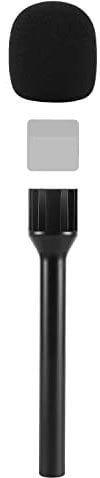 CaTeFo Poignée d'entrevue de microphone GO Adaptateur portable avec mousse pour RODE Wireless GO DJI Mic DJI Mic2 et autres émetteurs sans fil avec griffe StarRig-S