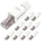 VCELINK Connecteur RJ45 Sans Outil, Fiche De Terminaison De Terrain RJ45 Cat 6, Fiche modulaire plaqué or, Connecteur UTP CAT6 sans outil pour câble réseau CAT6, CAT5E, 23-26 AWG 1Gbps lot de 10