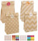 vvhippo Papiertüten Kindergeburtstag, 20 Stück Geschenktüten Braun Tüten Papier mit 36 Aufkleber, Candy Tüten zum Verpacken von Geschenken, Giveaways, Kindergeburtstag, Hochzeit, Party, usw