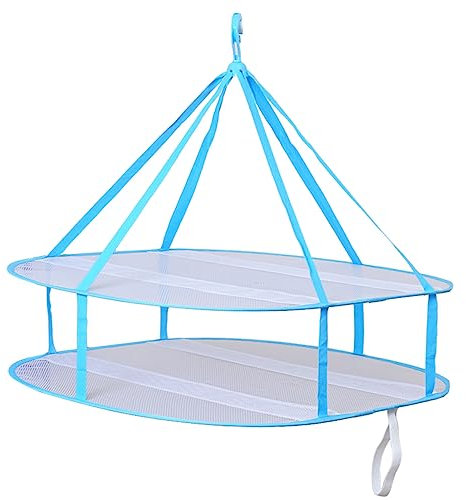 Cabilock 2 Suéter Plegable Tendedero De Suéter Tendedero para Colgar Suéteres Cesta De Malla para Secar La Ropa Colgador De Ropa Colgante Tendedero Plegable Exterior Deshidratador