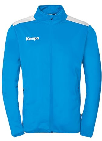 Kempa Herren Emotion 27 Poly Sport-Jacke, Kempablau/weiß, 3XL EU