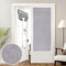 HOMEIDEAS 100% Linen Blackout French Door Curtains, Privacy Door Window Curtains, 26 X 68 Inch Room Darkening Curtains, Thermal Insulated Door Shades for Bedroom, (1 Panel, Light Grey)
