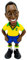 MINIX Pele Brazil 1st Kit 12cm Figure - Collectible Pele Figure Sports Football Icon Range for Fans