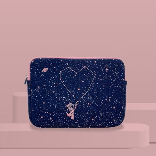 WONDEE La Volatil Oportunidad Funda/Maletín Universal 11 Pulgadas para Tablets con Cremallera y Diseño de Estrellas - Compatible con iPad, Samsung, Lenovo y Todos los Dispositivos hasta 11