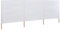 Homgoday Paravent à 3 panneaux en tissu 400 x 120 cm blanc, ameublement, paravent extérieur, balcon jardin, cloison extérieure, paravent extérieur