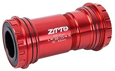 Skdvy Innenlager Vierlochachsen-Fahrradteile Adapter Fahrrad Press Fit Innenlager Axle Keramik Lager for Rennrad Teile 24mm Kurbeln Chainset(BB30 24 RD Ceramic)