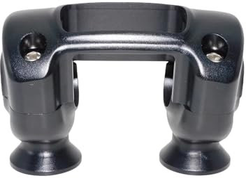 Moto Lenkerklemmen Riser Für Softail Für Street Für Bob Für FXBB Für Breakout Für FXDR Für FXBR 114 2018-2023 Motorrad 1,25 Lenker Riser Und Klemme Aluminium Lenker Riser(Black)