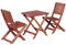 Buzaza 3-TLG. Bistro-Set GartenmöBel Set GüNstig Balkontisch Bistrotisch Garten Sitzgruppe für Kinder Massivholz Eukalyptus