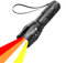 LIAISIMI Linterna LED 4 en 1, con rojo, amarillo, naranja, blanco, recargable, linterna multifuncional, con linterna impermeable de enfoque ajustable 4 modos (Rojo + amarillo + naranja + blanco)