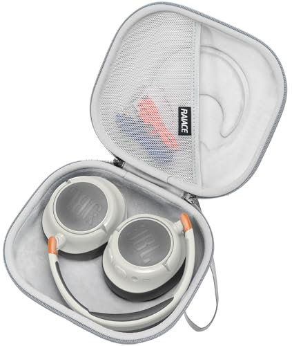 RAIACE Harschalenetui, kompatibel mit JBL JR 460 NC-Kopfhörern und Zubehör, schützende Tragetasche. – Grau