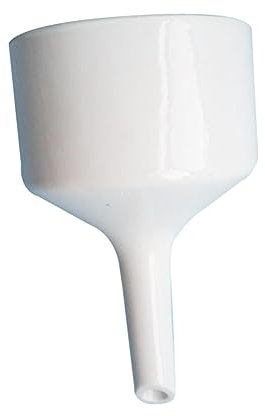 ULTECHNOVO Buchner Funnel Embudo De Boca Ancha Para Transferir y Ingredientes Secos Para Lavavajillas Embudo De Cocina Blanco