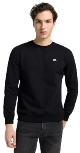 Lee - Sweatshirt Herren - Regular Fit - Patch Crew SWS - Schwarz