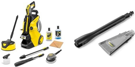 Bundle of Kärcher K 5 Power Control Flex Car & Home Pressure Washer, pressure: max.145 bar, Home Kit + Kärcher 2.645-384.0 Jet Pressure Washer Accessory Nozzle, Black, ecoBooster 145 (K 5)