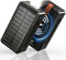 Batterie Externe Solaire 90000mAh, 35W PD 3.0A USB C Power Bank Charge Rapide avec 7 Port (4 USB & 2 Type-c), 15W Chargement sans Fil, Lampe de Poche, Chargeur Solaire pour Téléphone