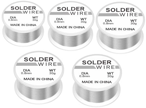 Lötdraht, Lötzinn 0.8mm, 30g, 5pcs, Solder Wire, Soldering Wire