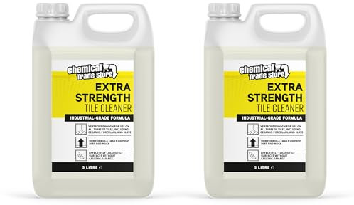 Chemical Trade Store – Tile Cleaner 2 x 5L – Heavy Duty Tile Cleaner for Porcelain, Ceramic, & Natural Stone – Deep Dirt & Grime Removal