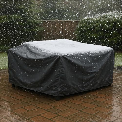 OOOXZO GartenmöBel Abdeckung Wasserdicht Nach Maß 280x140x100cm/LxBxH Terrassenmöbel Abdeckhaube, 600D Oxford Wetterfest Rechteckig Schutzhülle für Gartentisch mit Zugkordel & Winddichte Schnalle